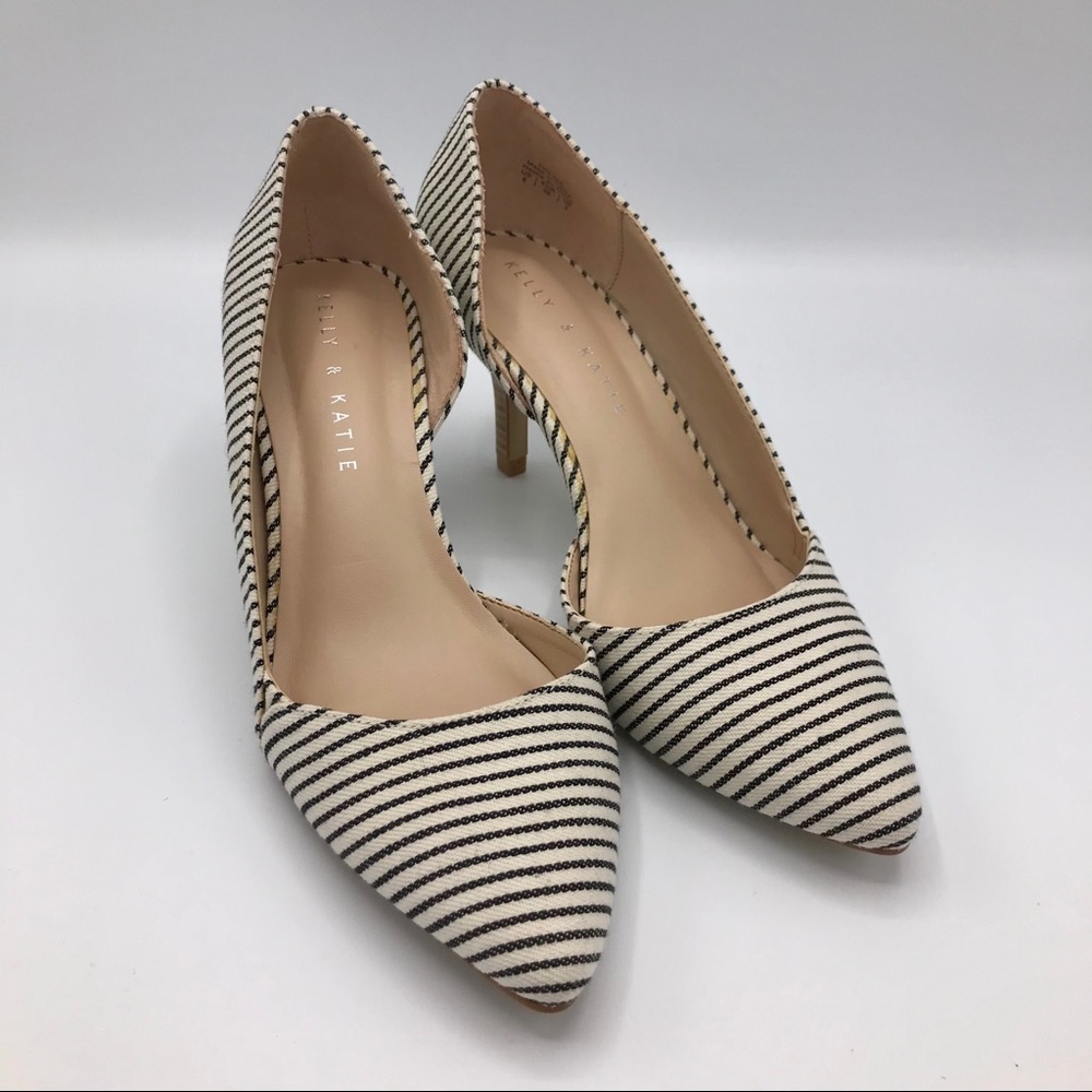 Striped Heels size 6 NWOT - Picture 4 of 9